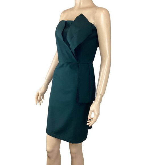 Adelyn Rae NWT Strapless Emerald Green Cocktail Dress Size Large - Picture 4 of 8